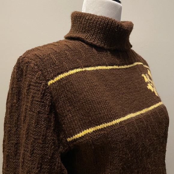 Hand Crafted Wool High Neck Fitted Sweater - M - Picture 10 of 15